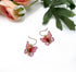 Crystal Accent Gold Butterfly Dangle Earrings